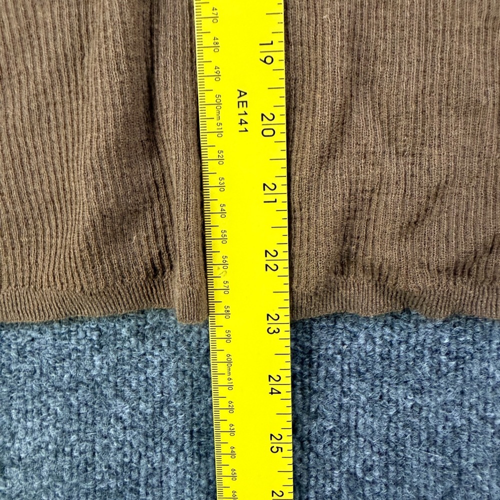 Gap Sweater Womens Medium Brown Soft Cozy Ribbed Knit Crew Neck Preppy Outerwear - Picture 4 of 8